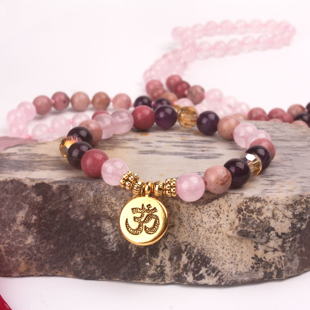 Peace in Love Mala and Bracelet Set