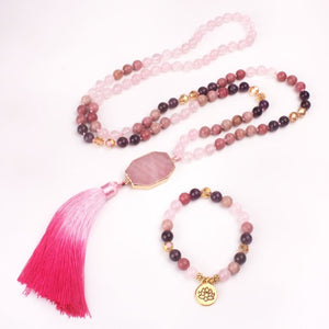 Peace in Love Mala and Bracelet Set