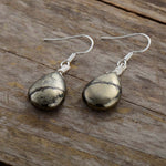 Pyrite Teardrop Earrings