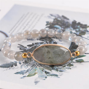 Unique Labradorite Stone Beaded Bracelet