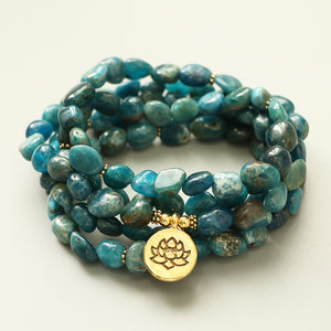 Apatite Unshaped Stone Bracelet/ Necklace