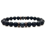 Natural Bead Bracelet Lava Stone Diffuser for Men