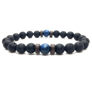 Natural Bead Bracelet Lava Stone Diffuser for Men